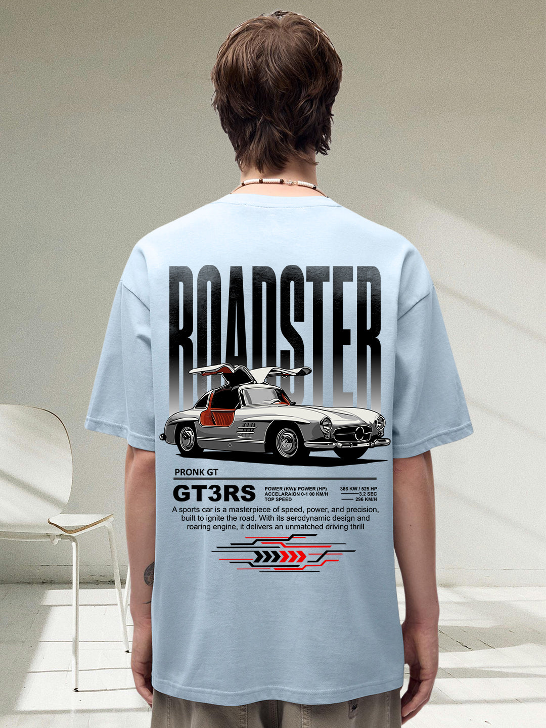 ROADSTER Men Graphic Printed Oversized T-Shirt