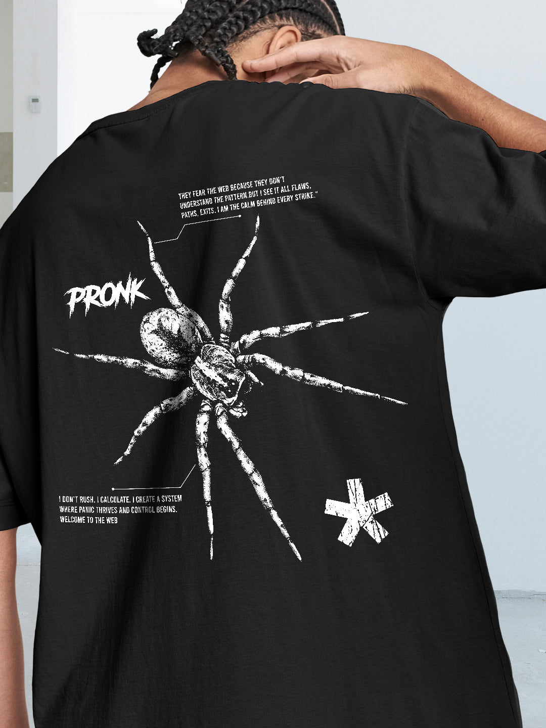 Chaos Crawler Men Printed Oversized T-Shirt