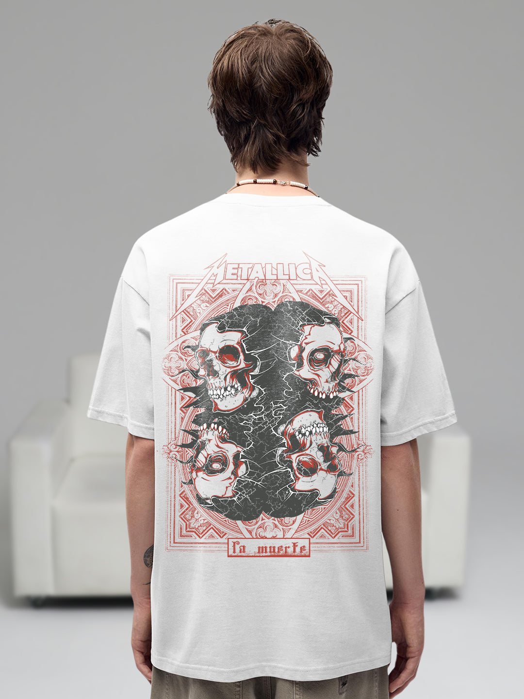 Dark Pulse Men Printed Oversized T-Shirt