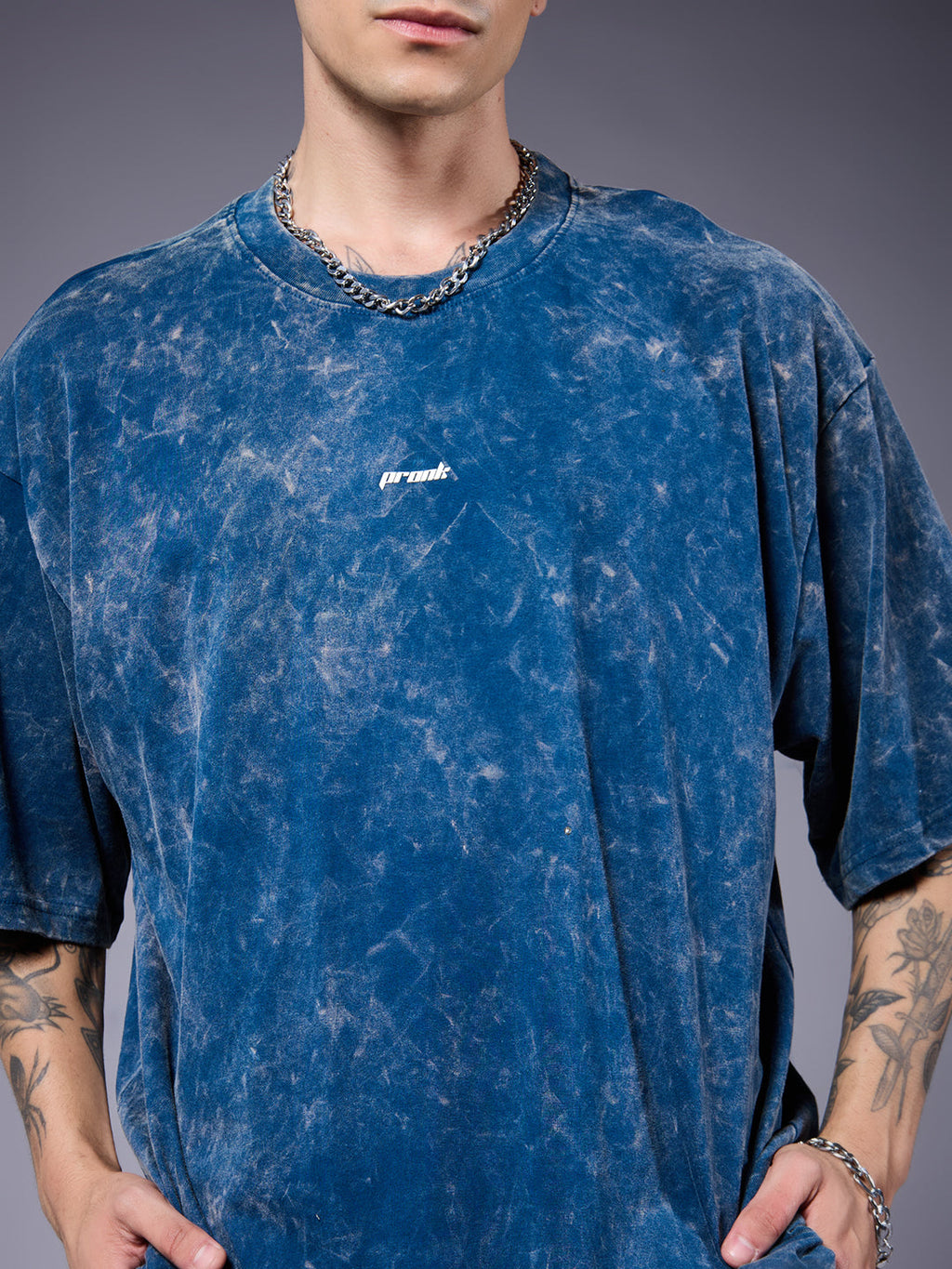 Men Retro Washed Oversized T-Shirt