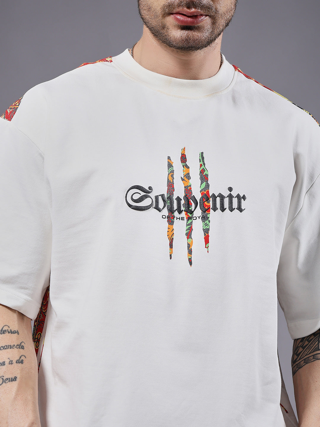 Souvenir Puff Printed Men Oversized Terry T-shirt