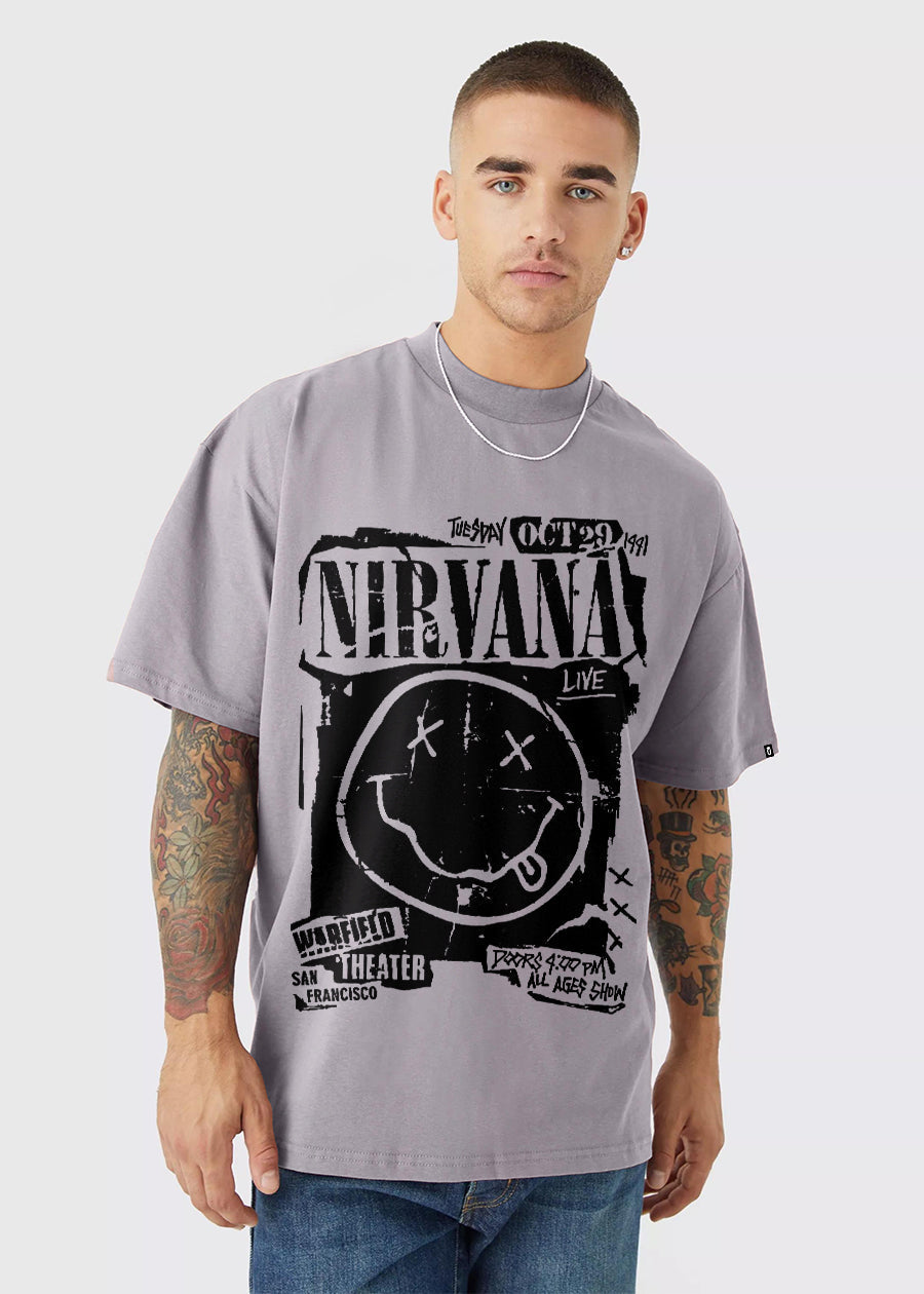 Warfield Men Oversized Printed T-Shirt
