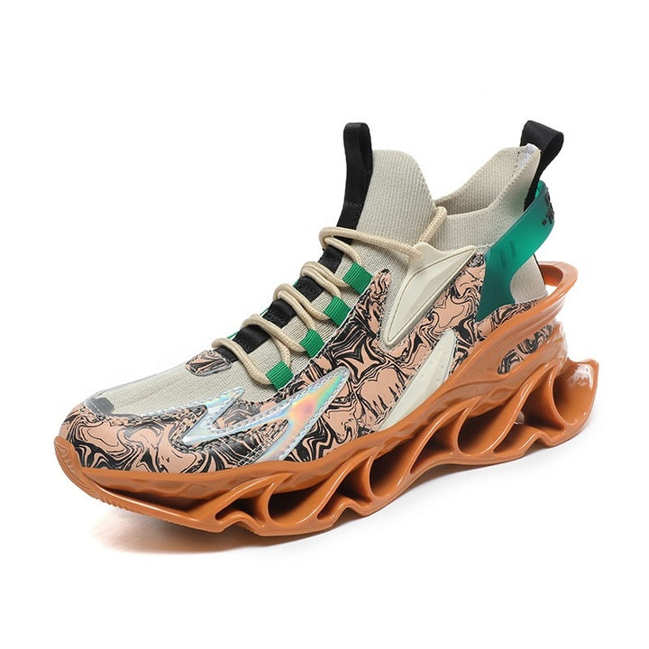 Y Plus Size 46 Blade Men's Shoes Fly Woven Breathable Sneakers Trendy Casual Waking Running Sport Basketball Dad Shoes for Men