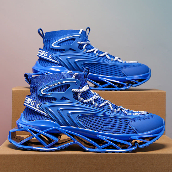 Blade Shoes, Fashionable, Sporty, Plus Size, Versatile, Outdoor, Casual, Shock-absorbing, Rebound Running Shoes for Men