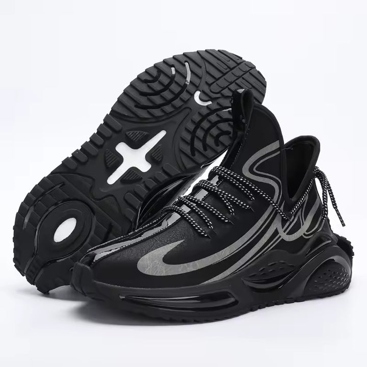 Men's Blade Running Shoes Sneakers with Mesh Lining and Lighted Feature for Outdoor Athletic Jogging Sports