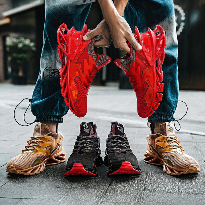 Running Shoes for Men Summer Fashion Blade Sneakers Cushioning Soles Mens Athletic Shoes Outdoor Reflective Leisure Sneaker