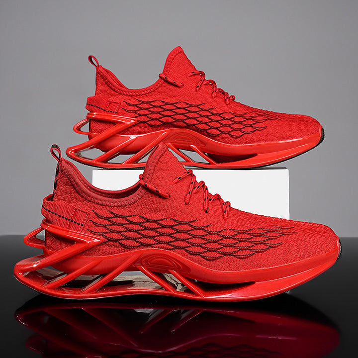 Running Thick Bottom Shock Absorber Youth Leisure Racing Large Outdoor Blade Sports Men's Shoes