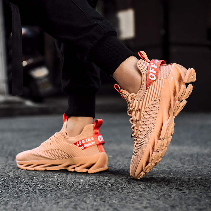 Brand Logo Custom High-tech Blade Sole Men Breathable Professional Fashion Sneakers Running Shoes