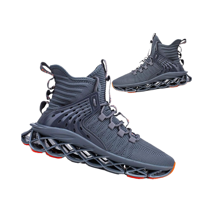 Men's Fashion Trend Winter Running Shoes Non-Slip Athletic Tennis Sneakers Blade Type with Mesh Lining Hip Hop Style