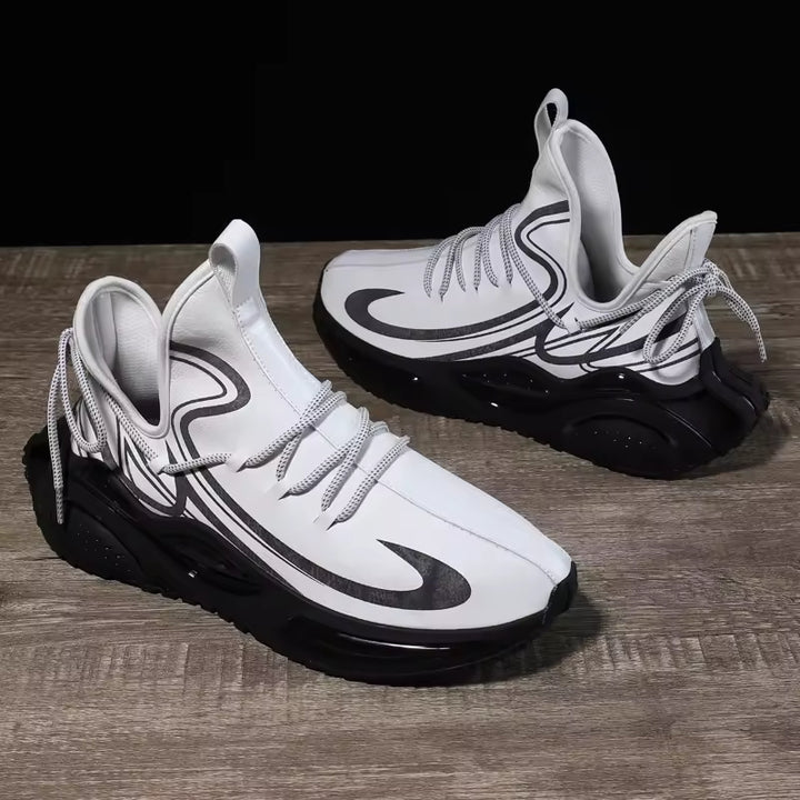 Men's Blade Running Shoes Sneakers with Mesh Lining and Lighted Feature for Outdoor Athletic Jogging Sports