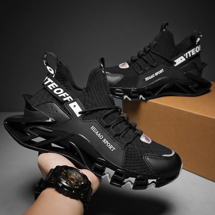 New Arrival Trendy Blade Running Shoes Men Breathable Reflective Sneakers Antiskid Outsole Cushioning Sport Shoes Training