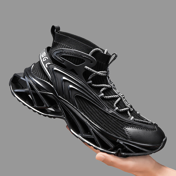 Blade Shoes, Fashionable, Sporty, Plus Size, Versatile, Outdoor, Casual, Shock-absorbing, Rebound Running Shoes for Men