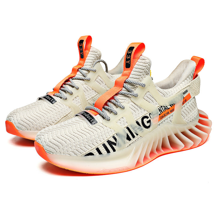 Custom Men Reflective Fashion Blade Shoes White Shoes Casual Walking Sneakers Size 39-46 for Men