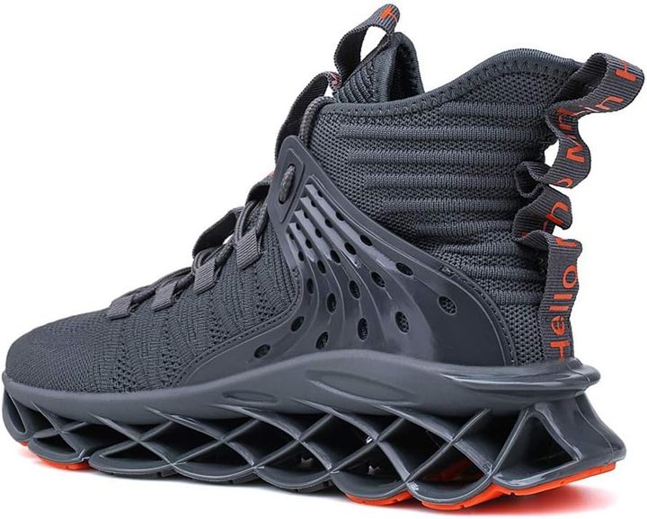 Men's Fashion Trend Winter Running Shoes Non-Slip Athletic Tennis Sneakers Blade Type with Mesh Lining Hip Hop Style