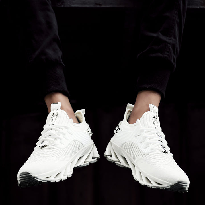 Brand Logo Custom High-tech Blade Sole Men Breathable Professional Fashion Sneakers Running Shoes