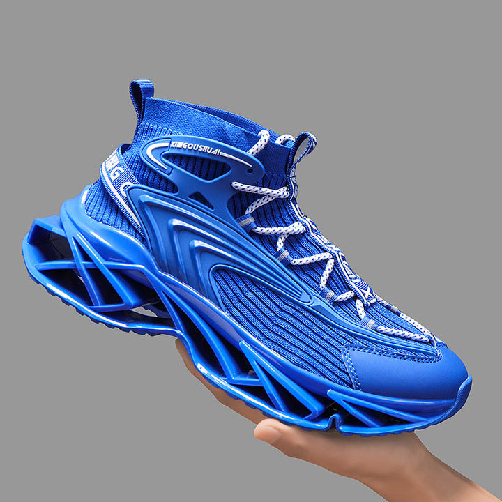 Blade Shoes, Fashionable, Sporty, Plus Size, Versatile, Outdoor, Casual, Shock-absorbing, Rebound Running Shoes for Men