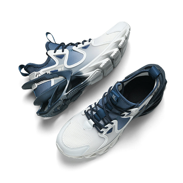 Custom Mens Athletic Walking Blade Running Shoes Platform Breathable Male Footwear Mesh Men Blade Bottom Sneakers
