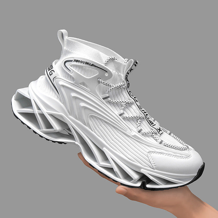 Blade Shoes, Fashionable, Sporty, Plus Size, Versatile, Outdoor, Casual, Shock-absorbing, Rebound Running Shoes for Men
