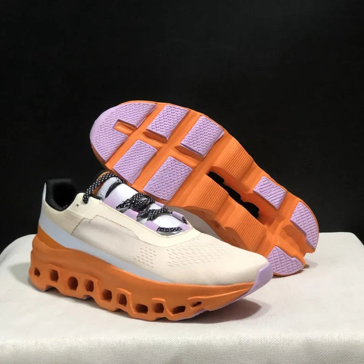 High-quality Men's Fashion Contrast Color Wear-resistant Non-slip Lace-up Sneakers Blade Luminous Shoes