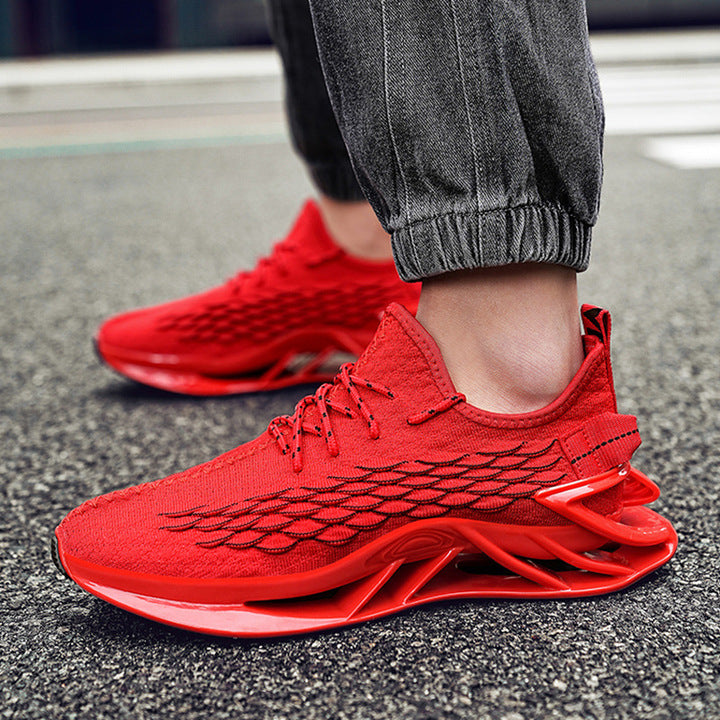 Running Thick Bottom Shock Absorber Youth Leisure Racing Large Outdoor Blade Sports Men's Shoes