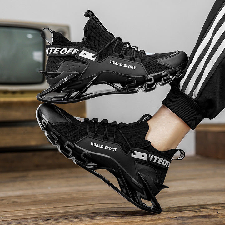 New Arrival Trendy Blade Running Shoes Men Breathable Reflective Sneakers Antiskid Outsole Cushioning Sport Shoes Training