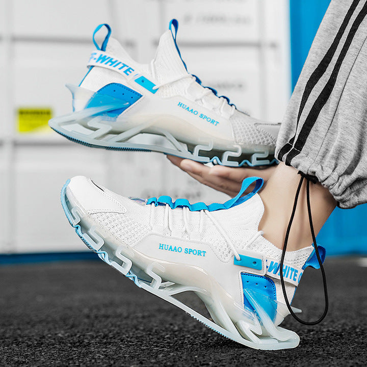 New Arrival Trendy Blade Running Shoes Men Breathable Reflective Sneakers Antiskid Outsole Cushioning Sport Shoes Training