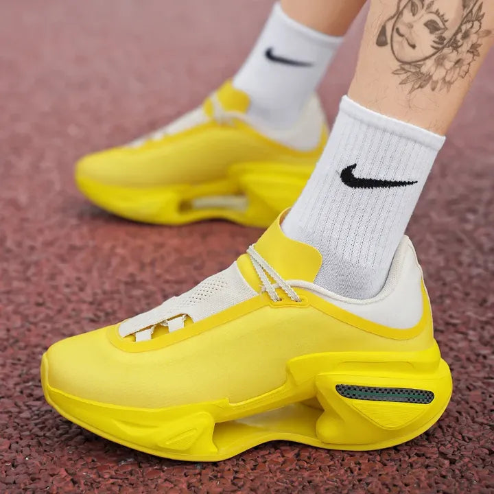 Men's & Women's New Cushioning Blade Running Shoes Non-Slip Outdoor Athletic Sneakers for Summer for Heavy Runners Lace Sports