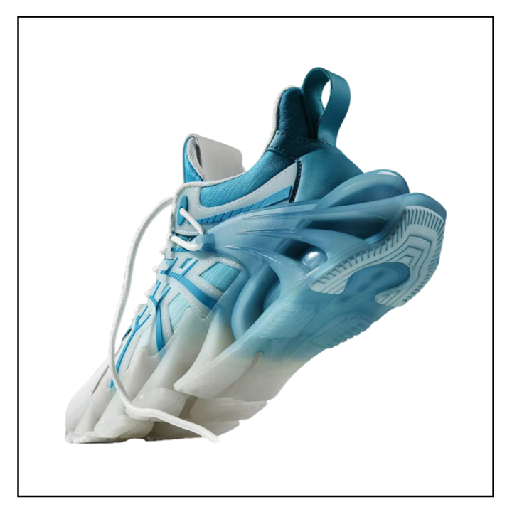 Men's Retro Blade Running Shoes High Stretch Gym Trainer Thick Sole Chunky Breathable Mesh TPU for Autumn Jogging for Spring