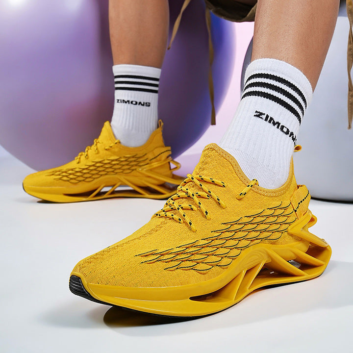 Running Thick Bottom Shock Absorber Youth Leisure Racing Large Outdoor Blade Sports Men's Shoes