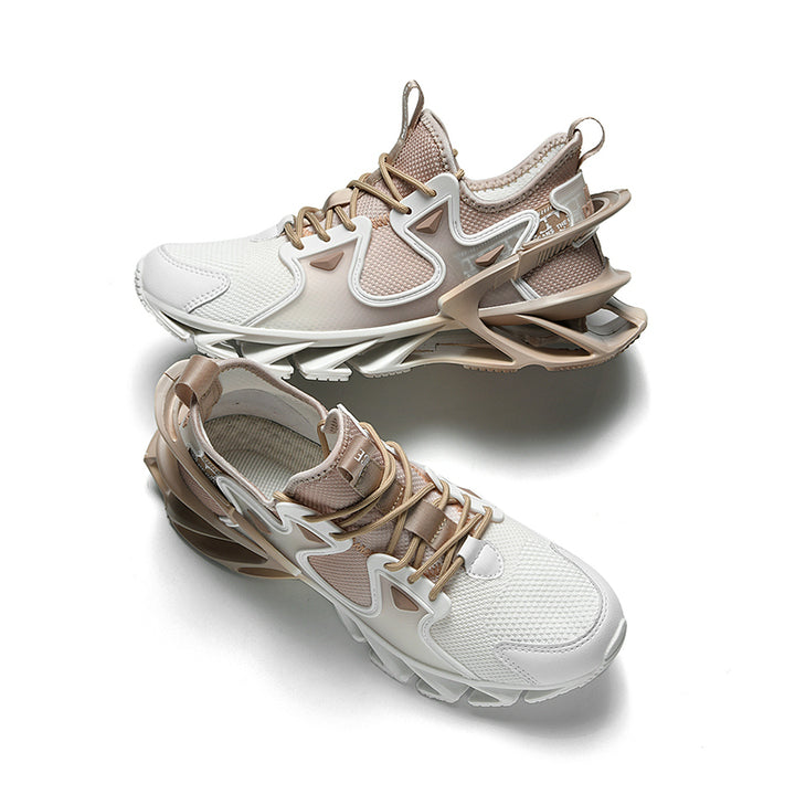 Custom Mens Athletic Walking Blade Running Shoes Platform Breathable Male Footwear Mesh Men Blade Bottom Sneakers