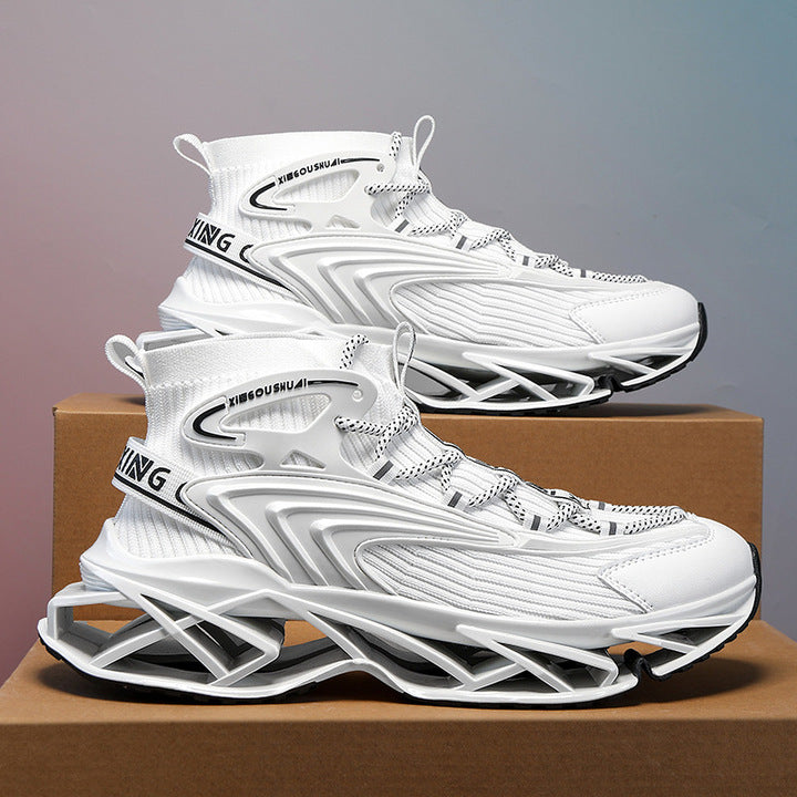 Blade Shoes, Fashionable, Sporty, Plus Size, Versatile, Outdoor, Casual, Shock-absorbing, Rebound Running Shoes for Men