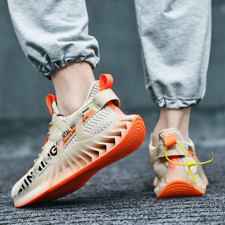 Custom Men Reflective Fashion Blade Shoes White Shoes Casual Walking Sneakers Size 39-46 for Men