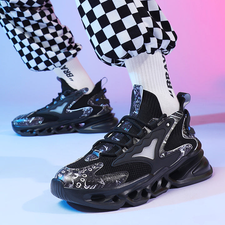 High Quality Men's Sports Shoes Sneakers Men Blade Running Shoes Men Sock Jogging Mesh Breathable Fashion Walking Sneakers