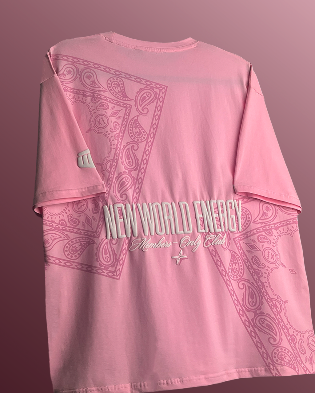 New World Energy Pink Oversized T-shirt