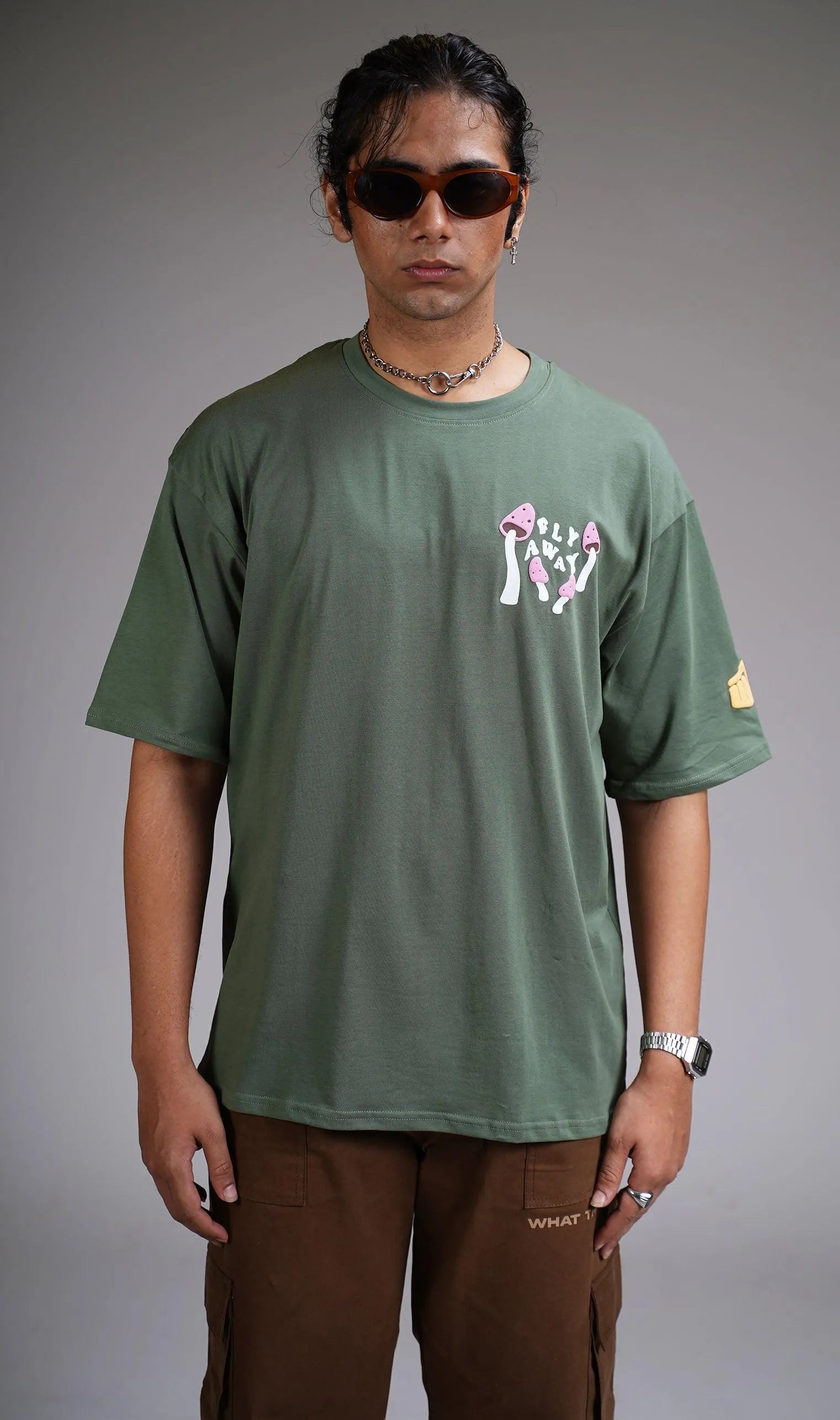 Sell Your Soul Dark Green Oversized T-shirt
