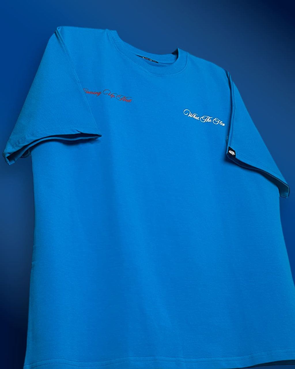Too Young Heavyweight Blue Oversized T-shirt