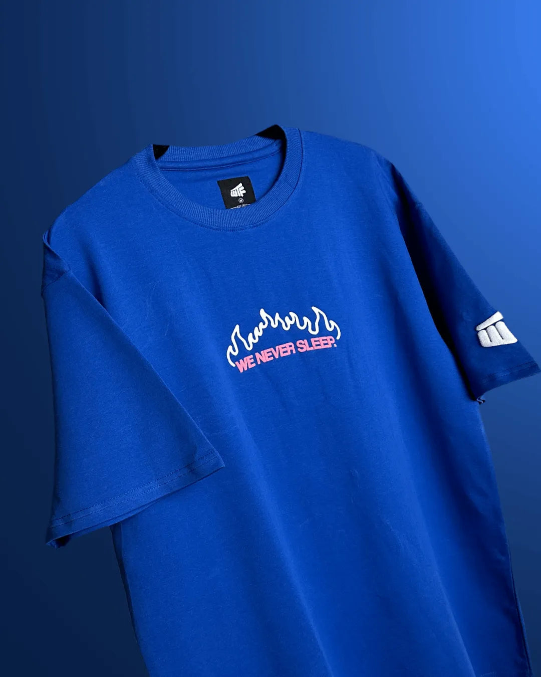 Dreamers & Rebels Blue Heavyweight Oversized T-shirt