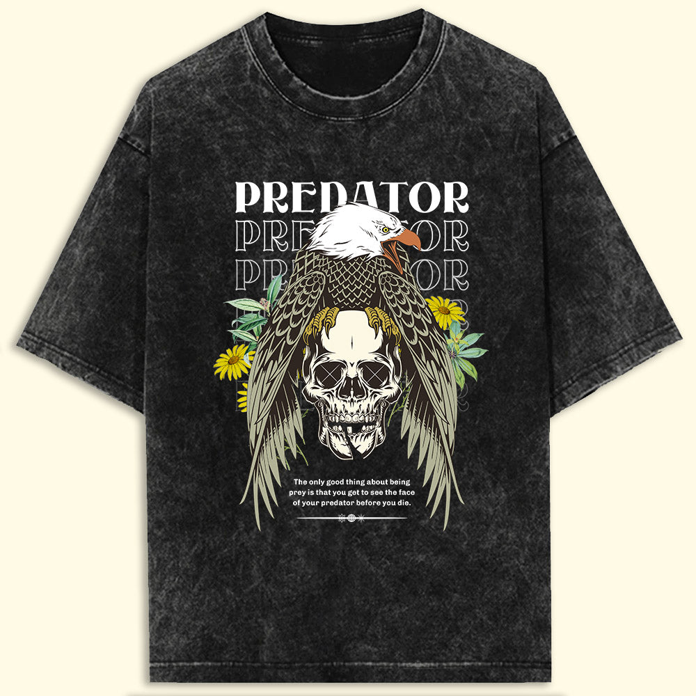 Predator Acid Wash Oversized T-Shirt
