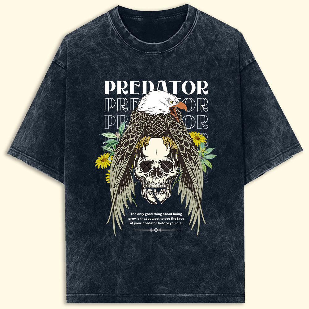 Predator Acid Wash Oversized T-Shirt