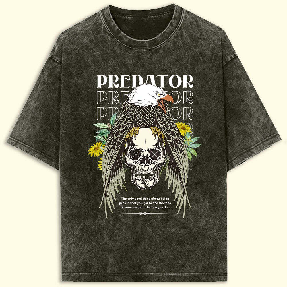 Predator Acid Wash Oversized T-Shirt