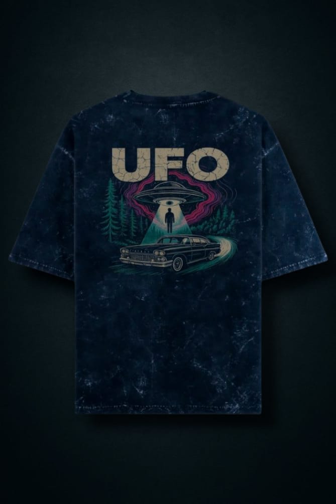 UFO  Drip - Oversized  Acid wash