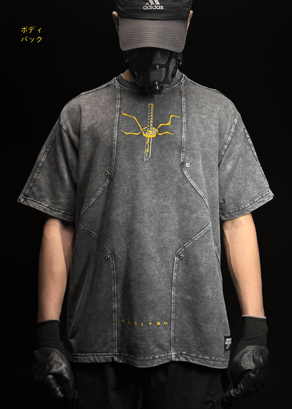 ACID WASHED / ZENITSU / DEMON SLAYER / OVERSIZED T-SHIRT